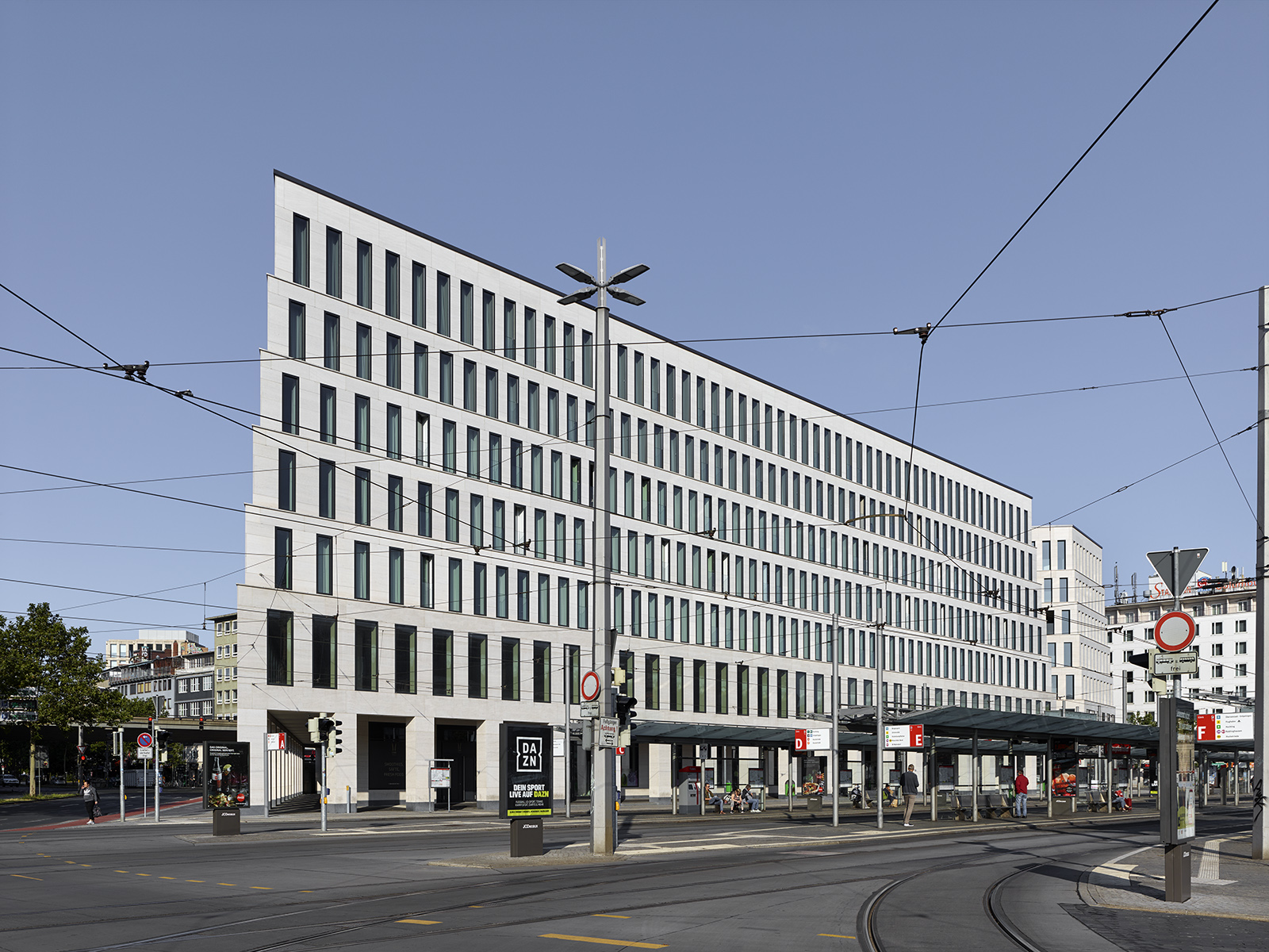 Blick Richtung Bahnhof