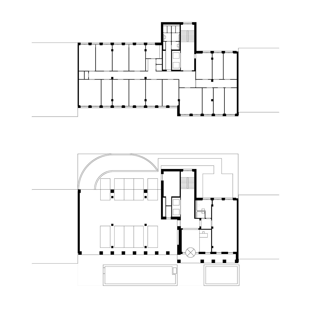 Grundriss Erdgeschoss und Regelgeschoss