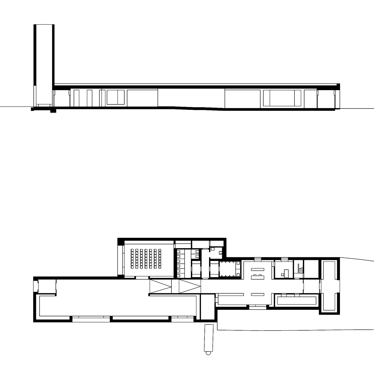 Grundriss und Schnitt